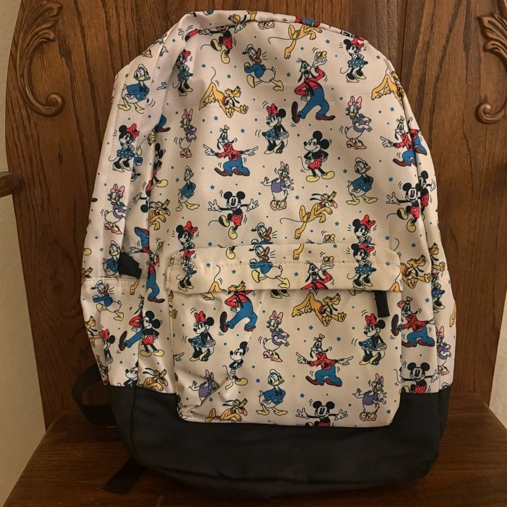 Disney Store Mickey Mouse‎ & Friends Goofy Minnie Donald Full Sized Backpack
